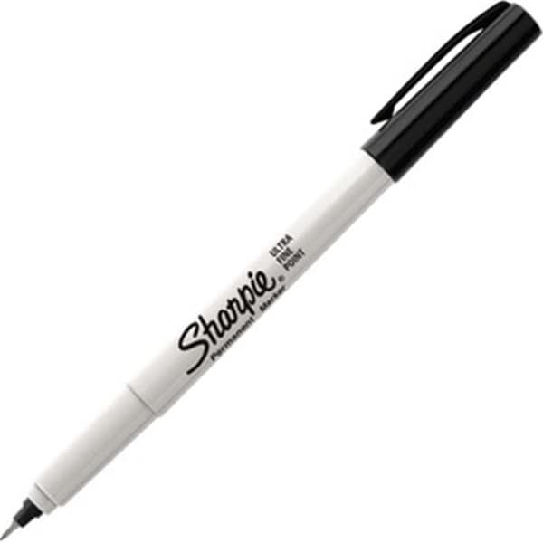 Sharpe Manufacturing Sharpie SAN2082960 Permanent Ultra Fine Marker Point; Black - Box of 36 SAN2082960 - main